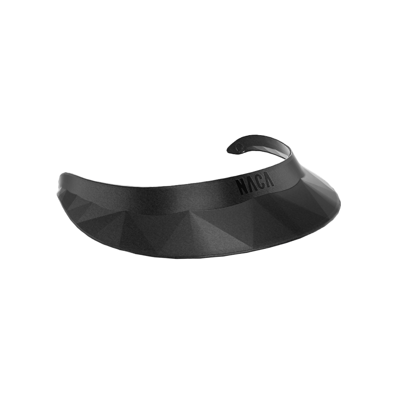 NACA - Daszek polo matowy czarny onyx/ logo czarne | - Ohlala