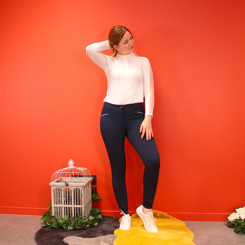 Equithème - Gizel women's riding breeches navy | - Ohlala