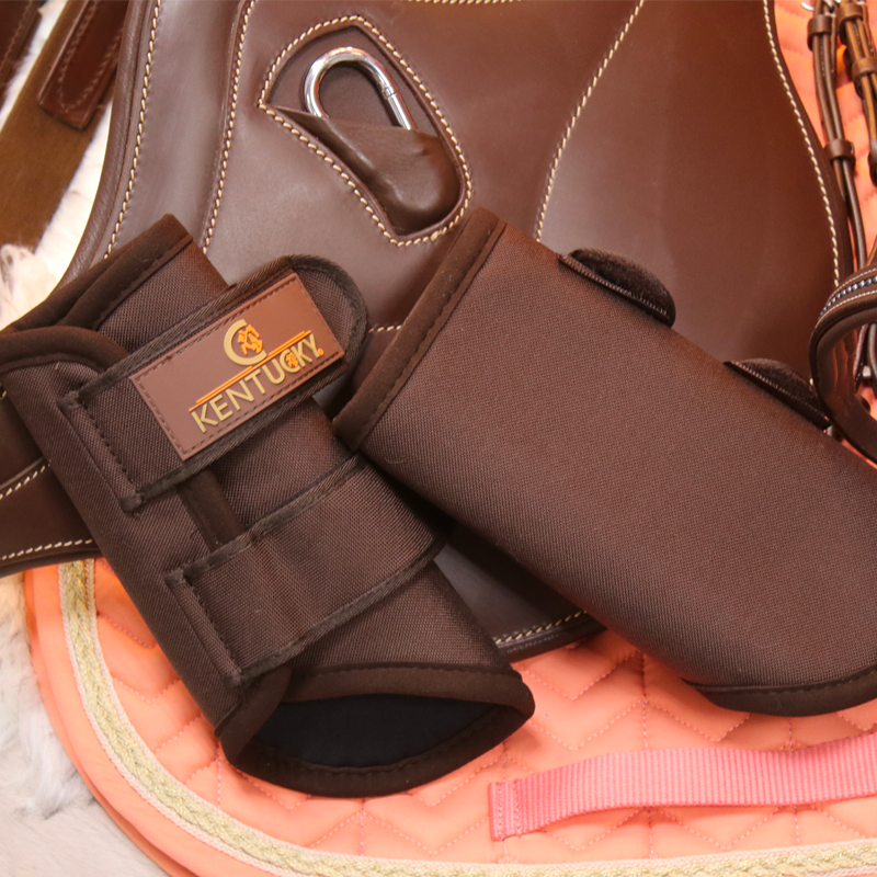 Kentucky Horsewear - Ochraniacze dla konia 3D Spacer Turnout Boots brązowe | - Ohlala