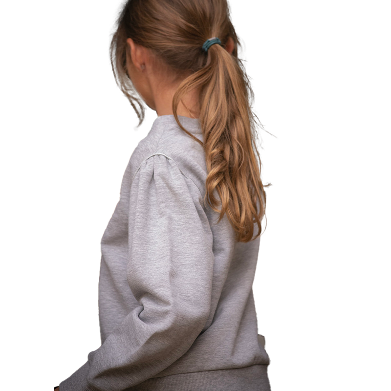 Pénélope Store - Cassou Children's Long-Sleeve Sweatshirt in Heather Grey | - Ohlala