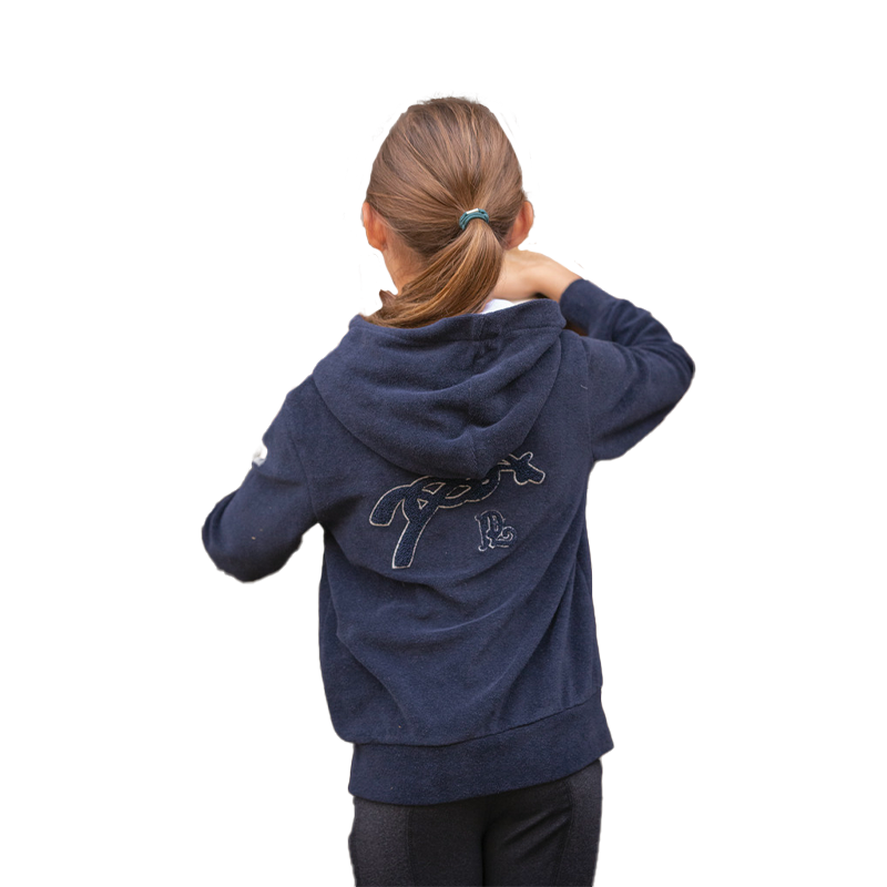 Pénélope Store - Children's long-sleeve sweatshirt Capu Towel navy | - Ohlala