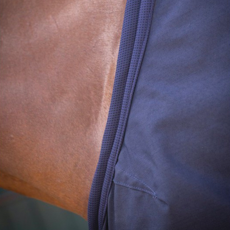 Paddock Sport - Navy cotton mesh shirt | - Ohlala