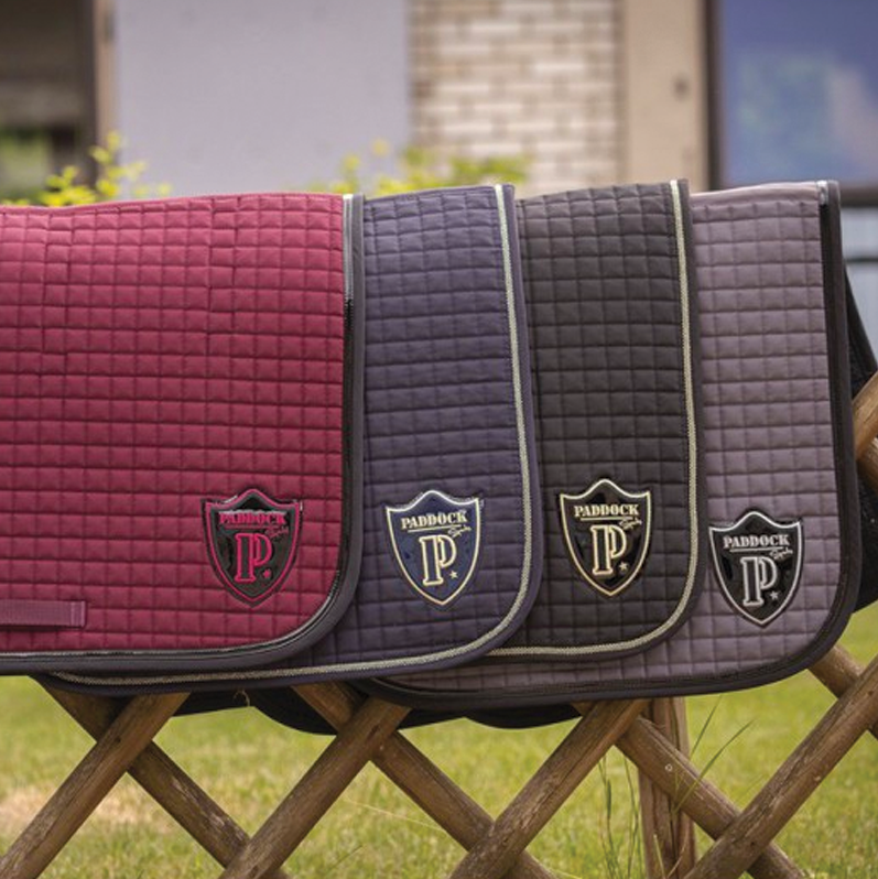 Paddock Sport - Dressage pad Americain plum | - Ohlala