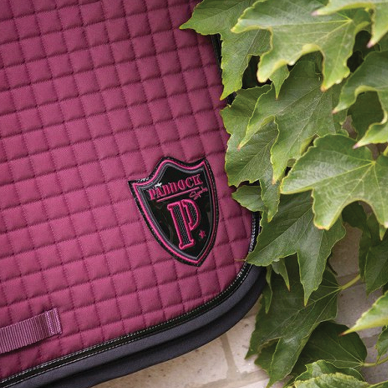 Paddock Sport - Dressage pad Americain plum | - Ohlala
