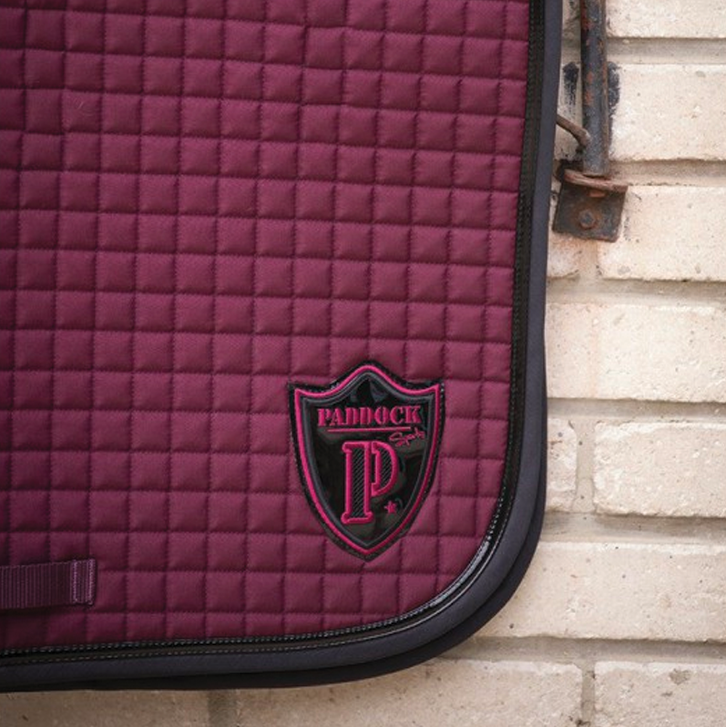 Paddock Sport - Dressage pad Americain plum | - Ohlala