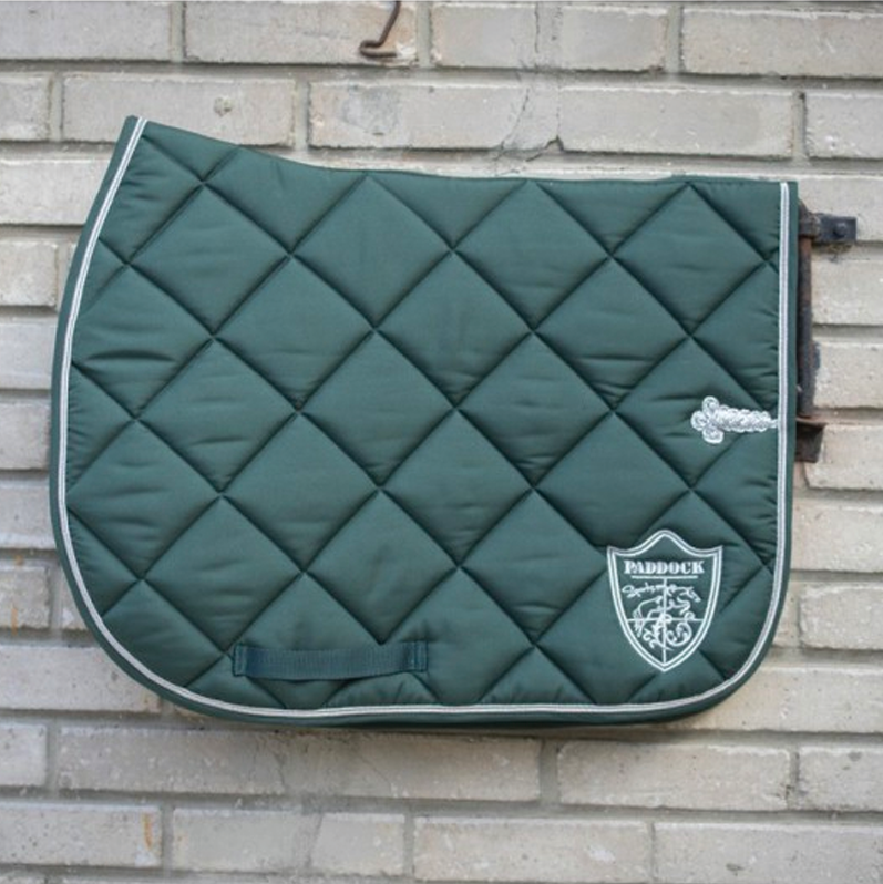 Paddock Sport - Dressage pad prems green badge | - Ohlala