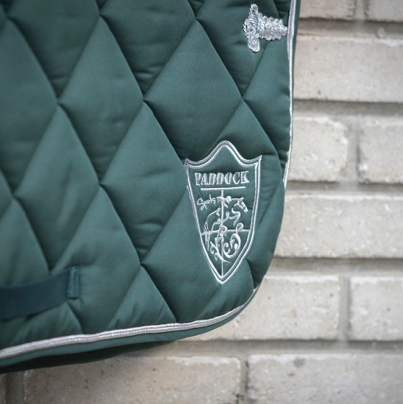 Paddock Sport - Dressage pad prems green badge | - Ohlala