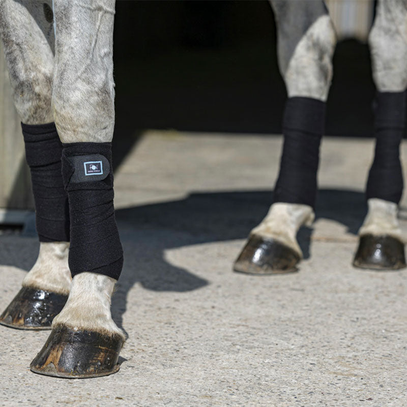Riding World - Bandaże polo Eco czarne | - Ohlala