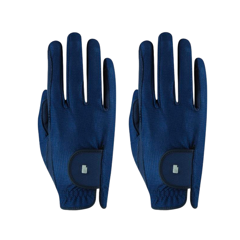 Roeckl - Grip Lite navy riding gloves | - Ohlala