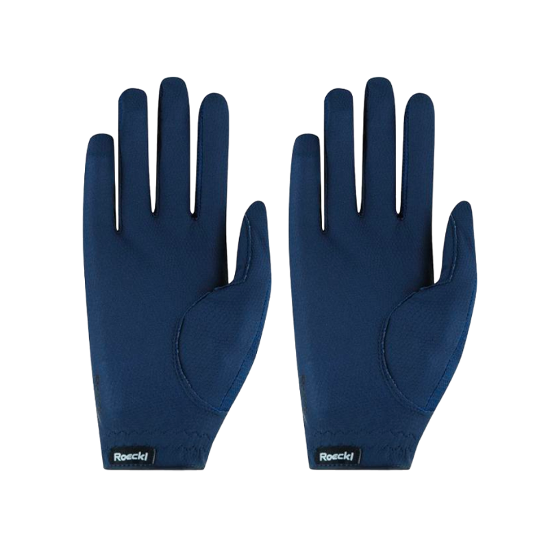 Roeckl - Grip Lite navy riding gloves | - Ohlala
