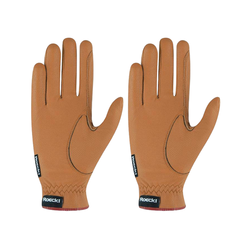 Roeckl - Grip caramel riding gloves | - Ohlala
