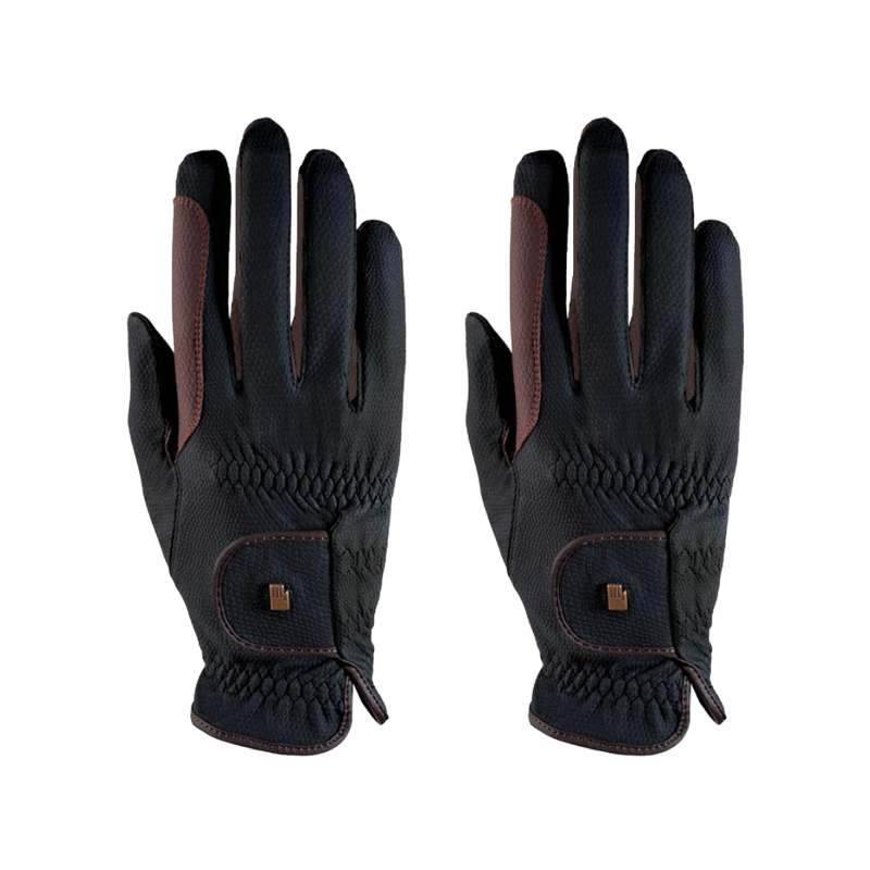 Roeckl - Malta black/mocha riding gloves | - Ohlala