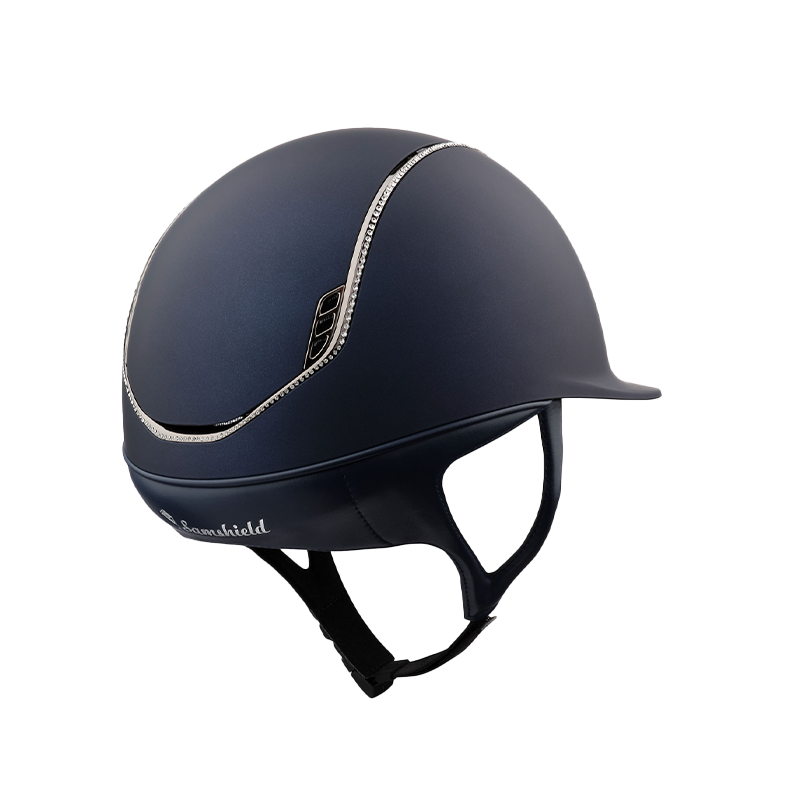 Samshield - Shadow Matt Blue 300 Swaroski Riding Helmet | - Ohlala