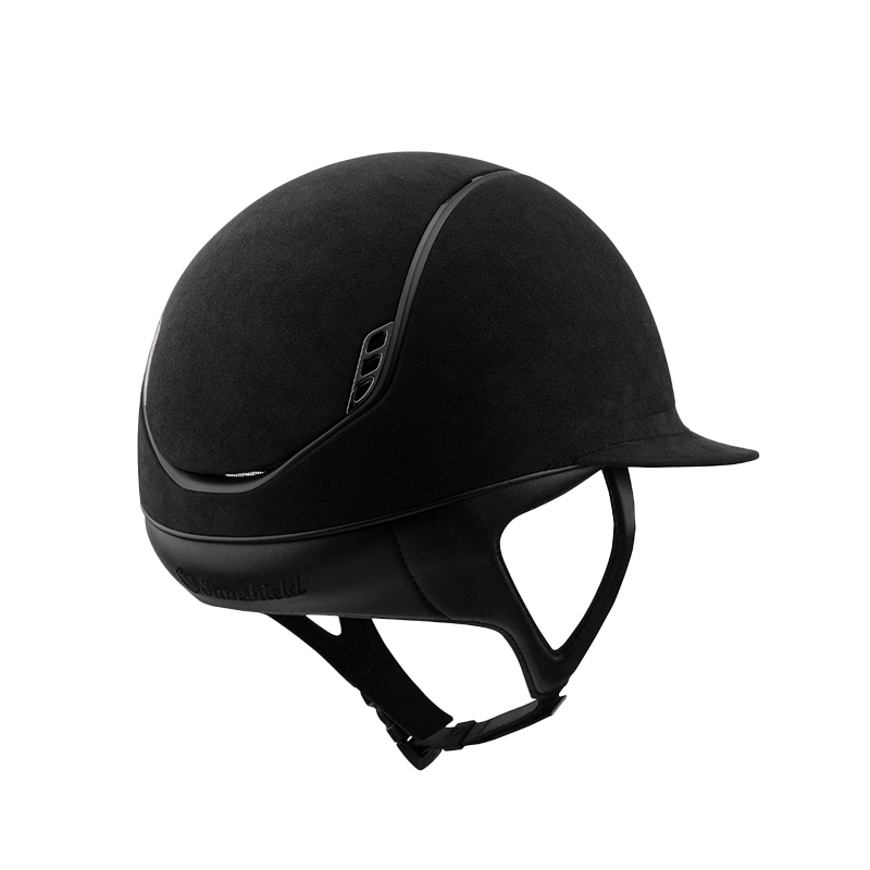 Samshield - Miss Shield 2.0 Premium Alcantara black riding helmet | - Ohlala
