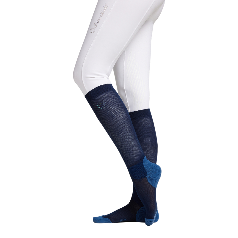 Samshield - Chaussettes d'équitation Balzane soft night blue | - Ohlala