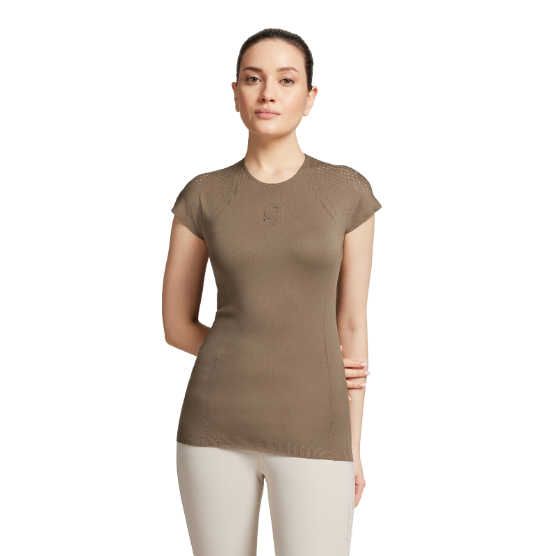 Samshield - Damen Kurzarm-T-Shirt Luana Seamless khaki | - Ohlala