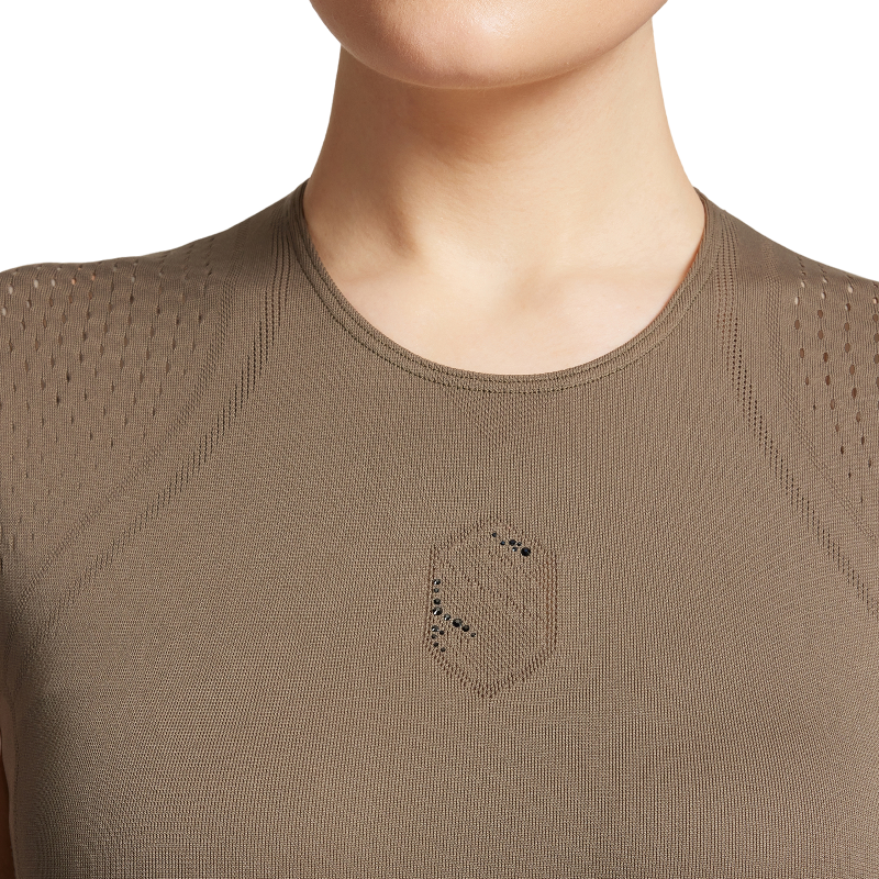 Samshield - Damen Kurzarm-T-Shirt Luana Seamless khaki | - Ohlala