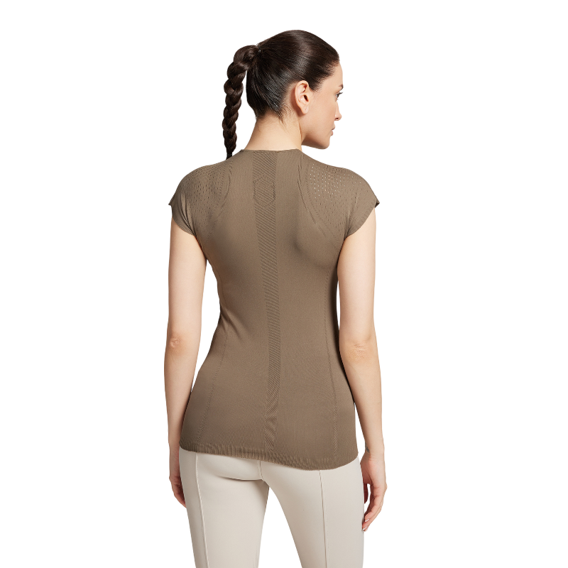Samshield - Damen Kurzarm-T-Shirt Luana Seamless khaki | - Ohlala