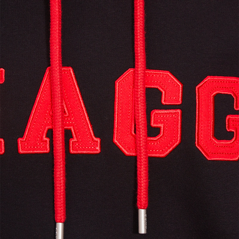 Hagg - Men's black/red hoodie | - Ohlala