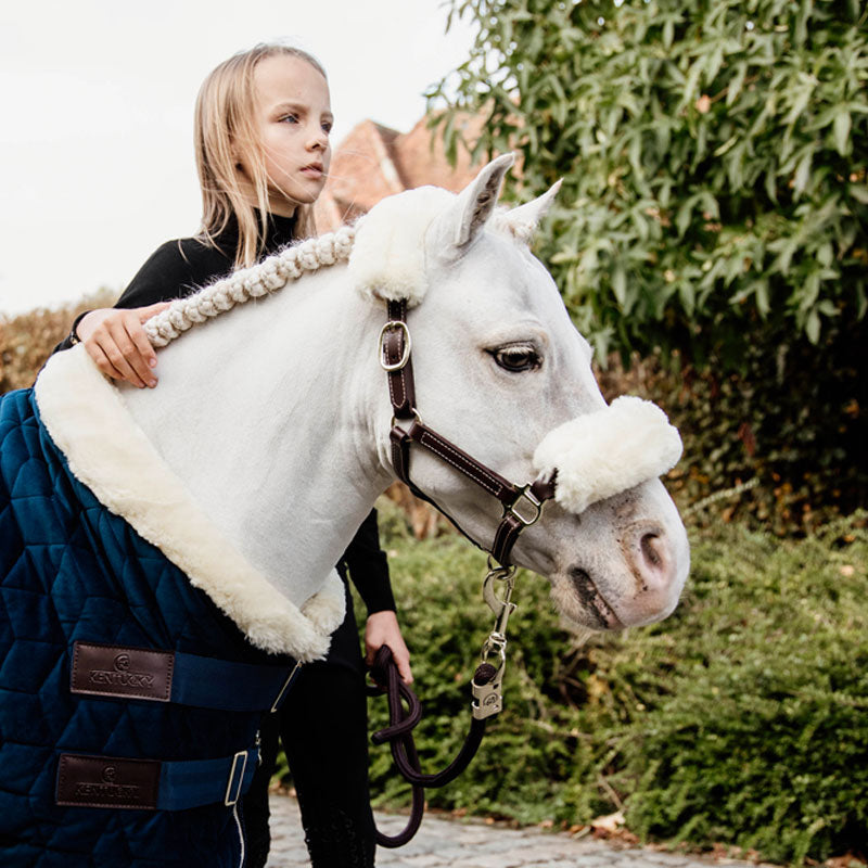 Kentucky Horsewear - Skórzany uwiąz z barankiem dla kucyków miniaturowych | - Ohlala