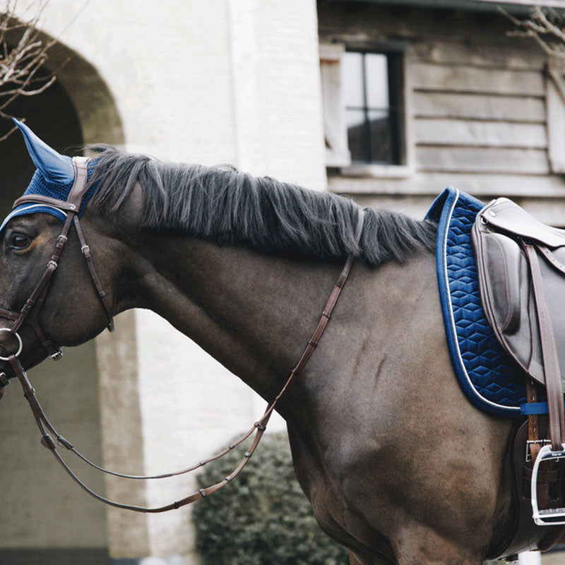 Kentucky Horsewear - Dressurpad Basic Velvet marine | - Ohlala