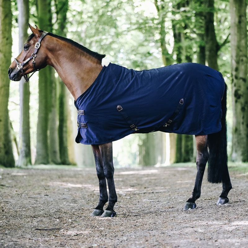 Kentucky Horsewear - Coperta in cotone blu navy 0g | - Ohlala