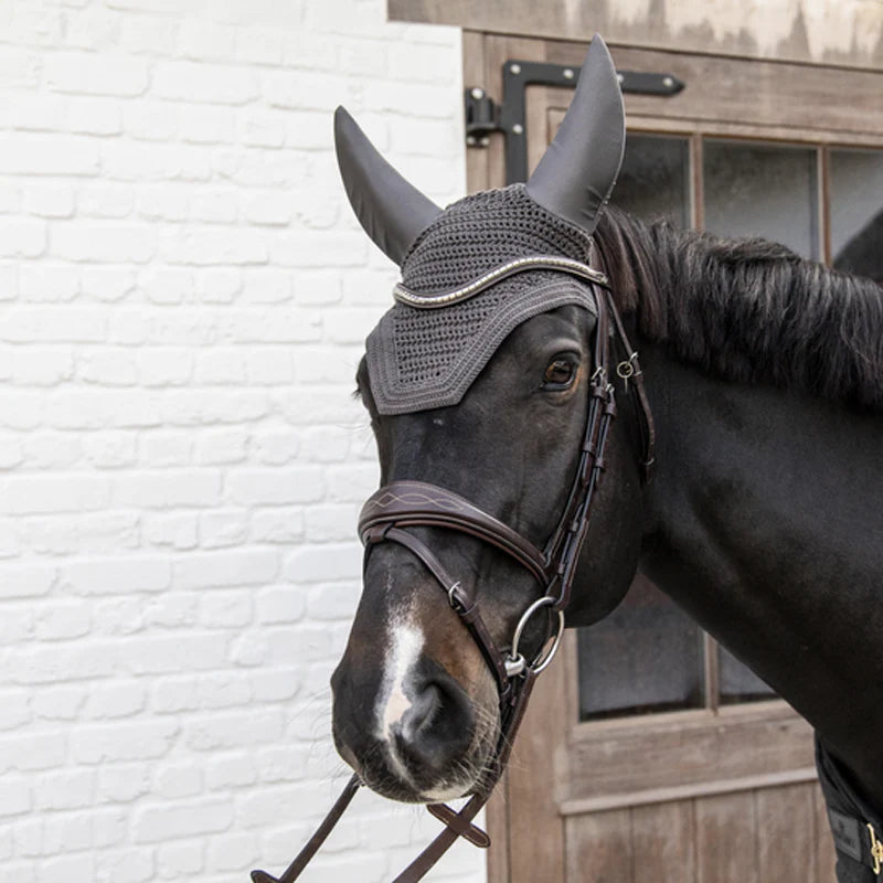 Kentucky Horsewear - Wellington soundless fly bonnet grey | - Ohlala