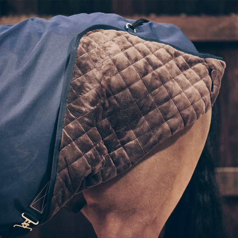 Kentucky Horsewear - Derka do lonżowania wodoodporna granatowa 160g | - Ohlala
