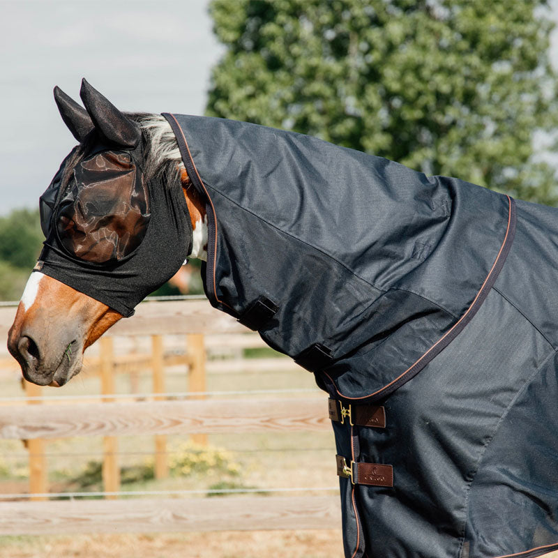 Kentucky Horsewear - Combinatiedeken vliegenwerende en waterdichte marine | - Ohlala