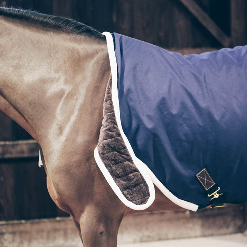 Kentucky Horsewear - Derka do lonżowania wodoodporna granatowa 160g | - Ohlala
