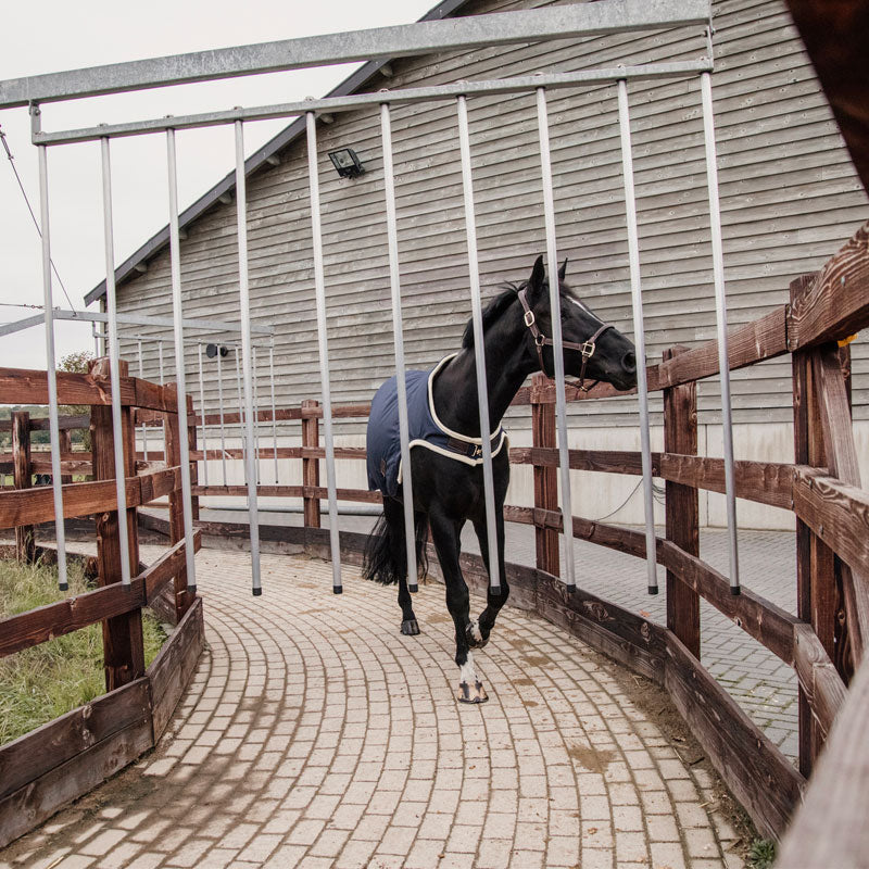 Kentucky Horsewear - Derka do lonżowania wodoodporna granatowa 160g | - Ohlala