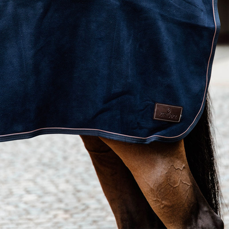 Kentucky Horsewear - スクエアランジカバー Heavy Fleece マリンブルー | - Ohlala