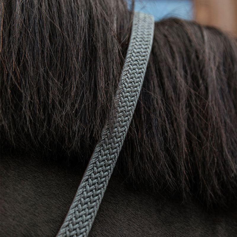 Kentucky Horsewear - Braided nylon lead rope grey 2 m | - Ohlala