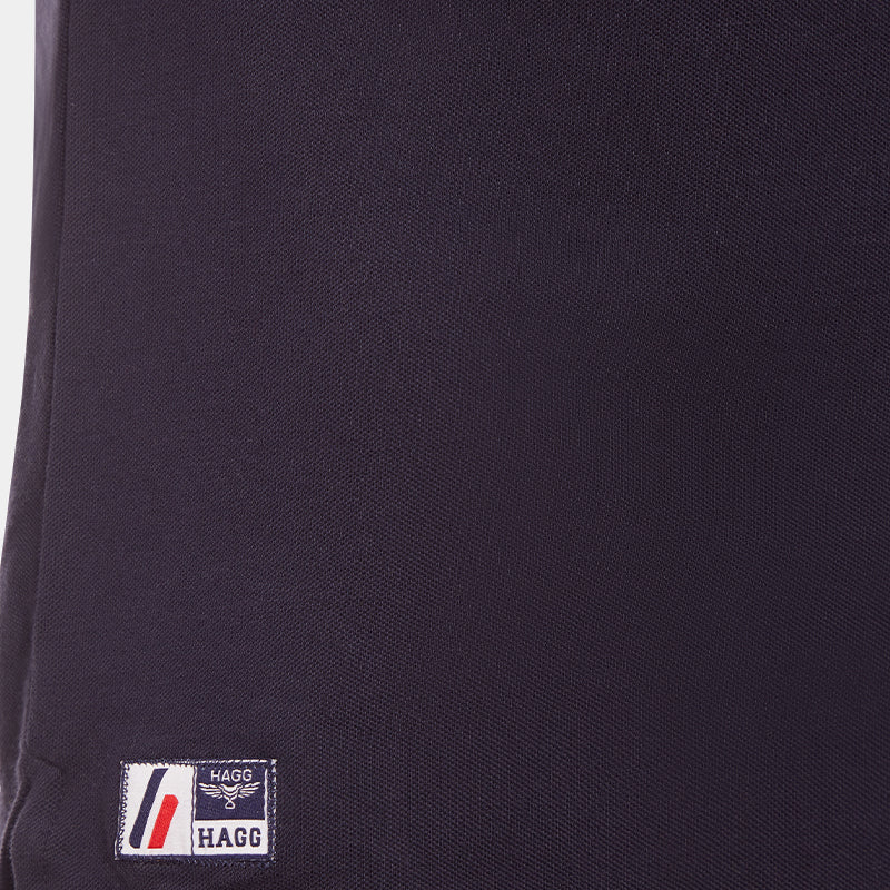 Hagg - Men's short-sleeve polo navy/ yellow | - Ohlala
