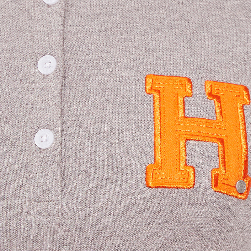 Hagg - Women's short-sleeve polo grey/orange | - Ohlala