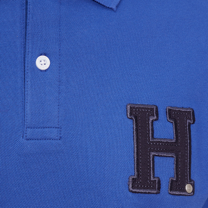 Hagg - Men's short-sleeve polo royal blue | - Ohlala