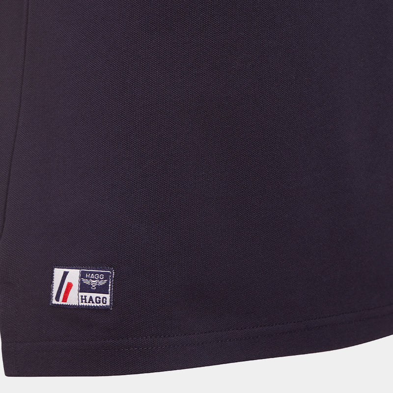 Hagg - Men's short-sleeve polo navy/ white | - Ohlala
