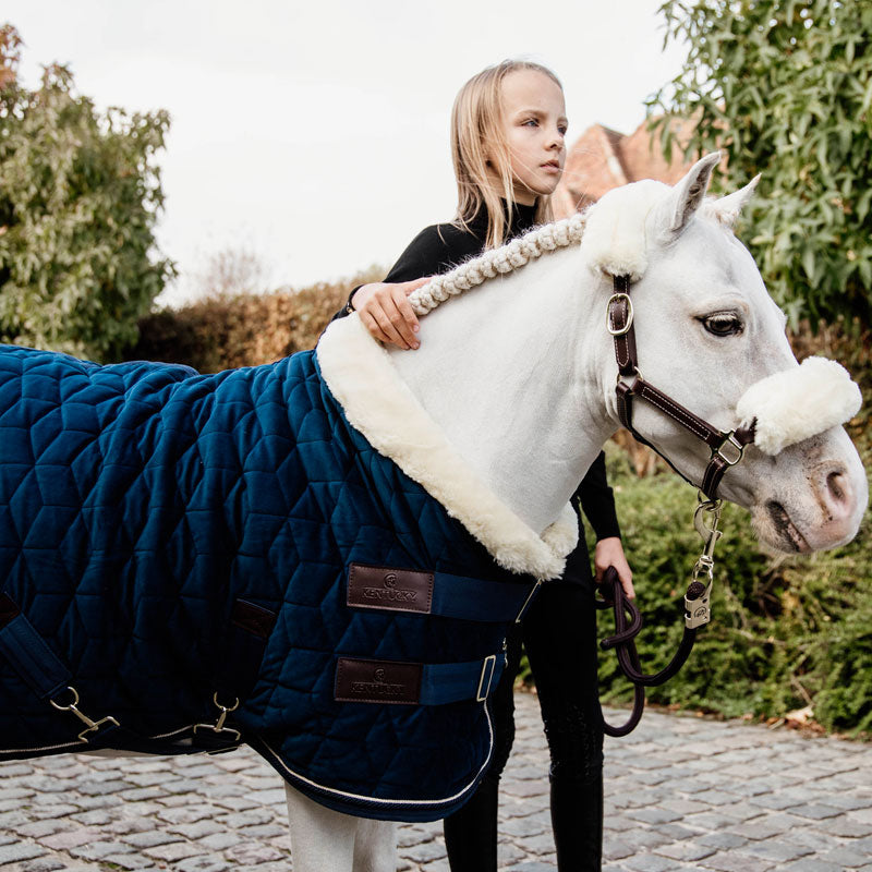 Kentucky Horsewear - Präsentationsdecke Velvet marineblau für Minis 160g | - Ohlala