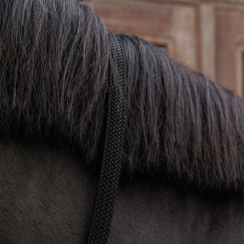 Kentucky Horsewear - Geflochtene Nylon-Longe schwarz 2 m | - Ohlala