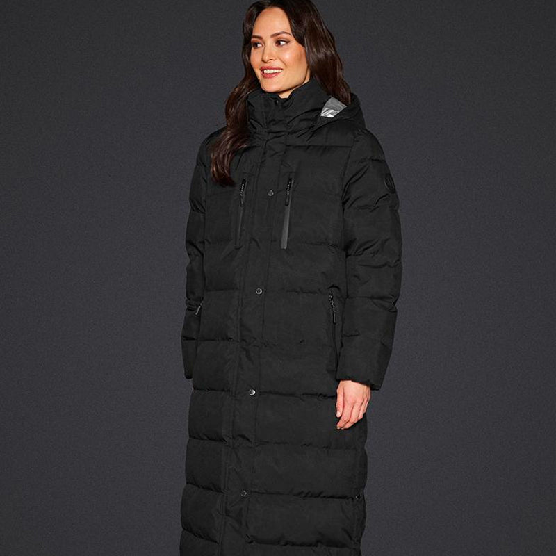 Mountain Horse - Cappotto con cappuccio donna Quinn nero | - Ohlala