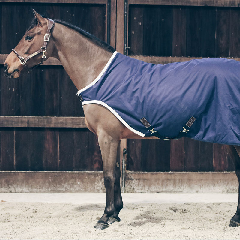 Kentucky Horsewear - Derka do lonżowania wodoodporna granatowa 160g | - Ohlala