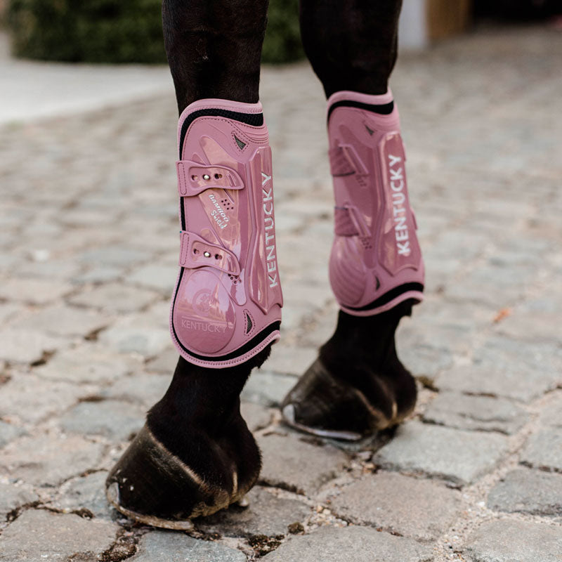 Kentucky Horsewear - Bamboo Elastic オープンフロントブーツ オールドローズ | - Ohlala