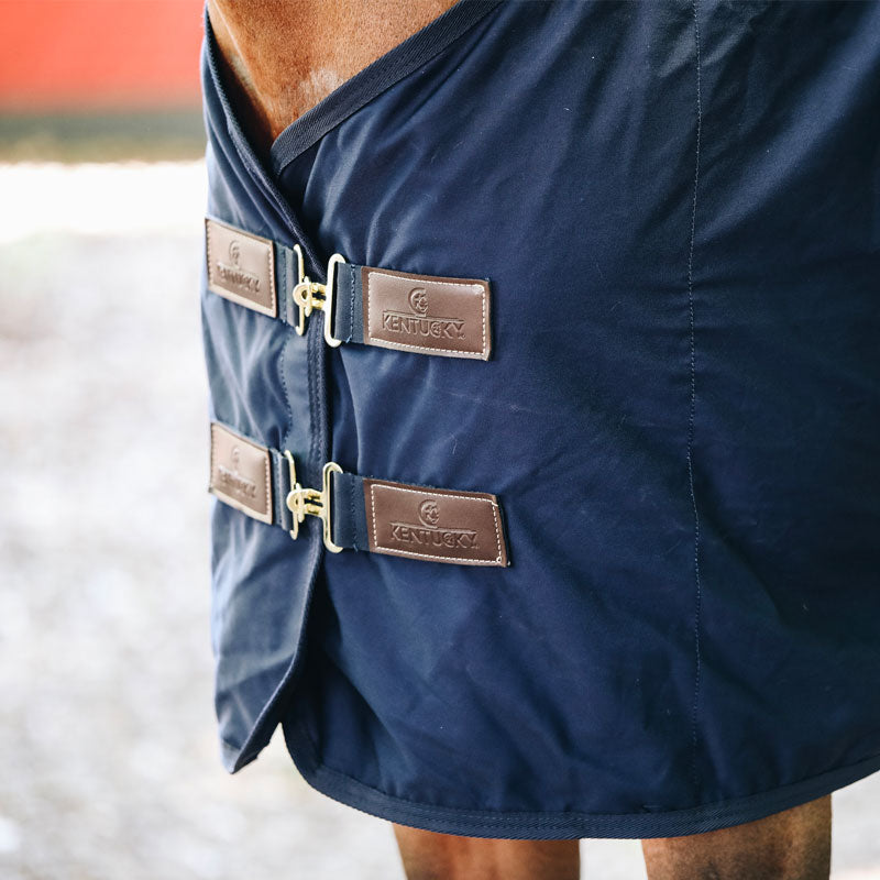 Kentucky Horsewear - Coperta in cotone blu navy 0g | - Ohlala
