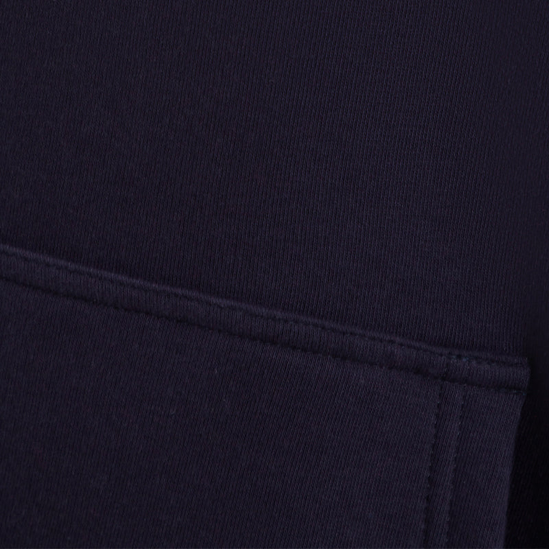 Hagg - Felpa con cappuccio uomo blu navy/giallo | - Ohlala