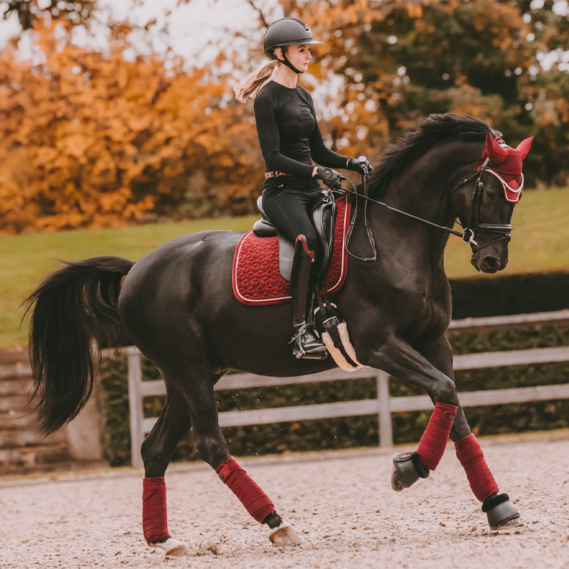 Kentucky Horsewear - Bonnet Wellington velvet burdeos | - Ohlala