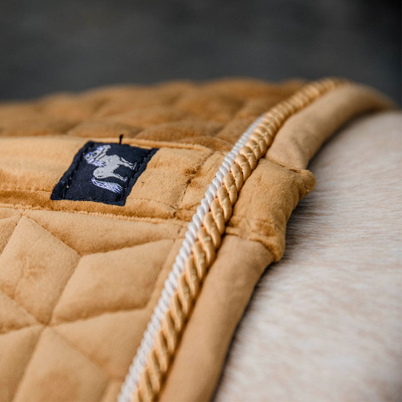 Kentucky Horsewear - Sottosella Velvet Jumping Senape per pony | - Ohlala