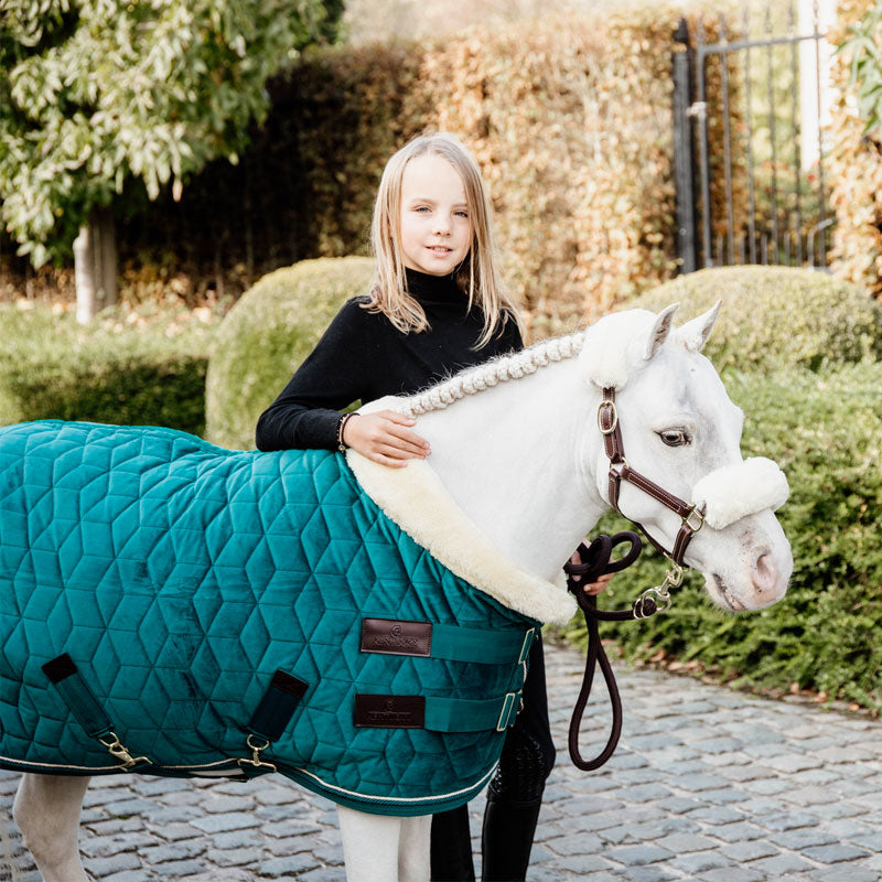 Kentucky Horsewear - ミニホース用 ベルベット プレゼンテーションルーグ エメラルド 160g | - Ohlala