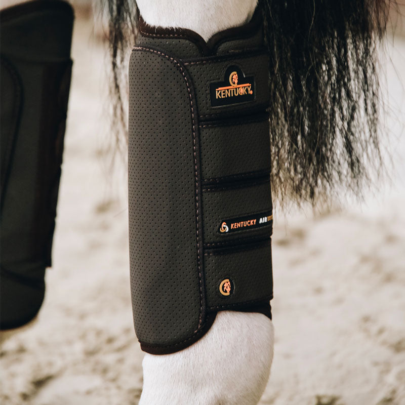 Kentucky Horsewear - Polainas de cross traseras negro | - Ohlala