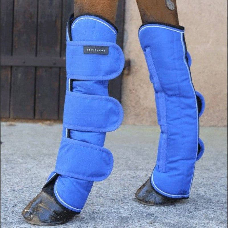 Equithème - Tyrex 1200D Blue/Black X4 transport gaiters