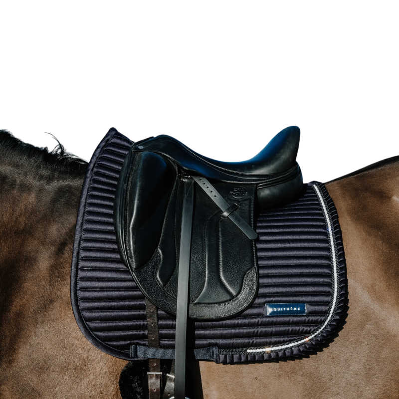 Equithème - Manta de dressage Glam azul-marinho